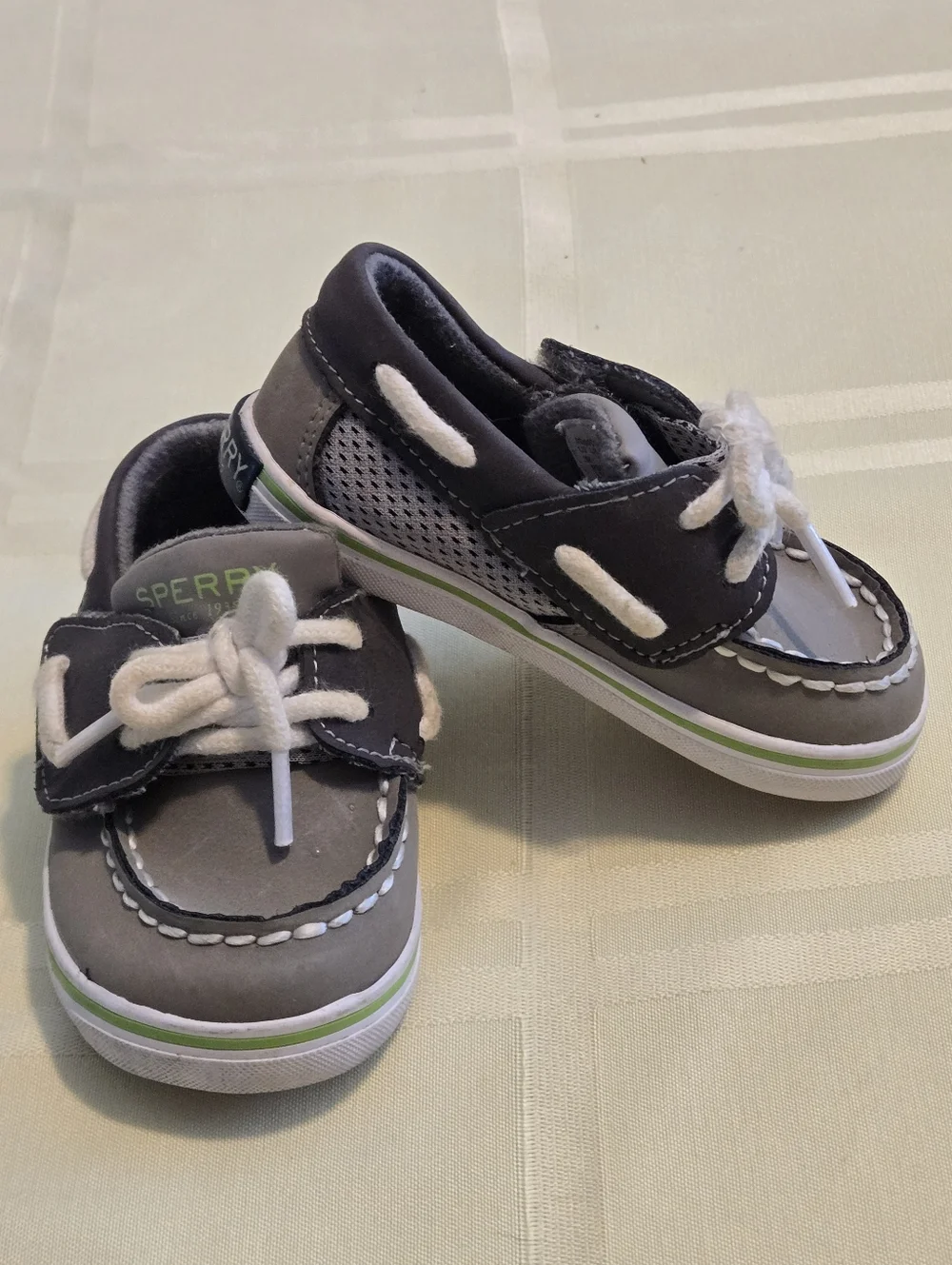 Sperry Kids Intrepid Brown Top Sliders Boat Shoes Toddler size 3M Leather Upper